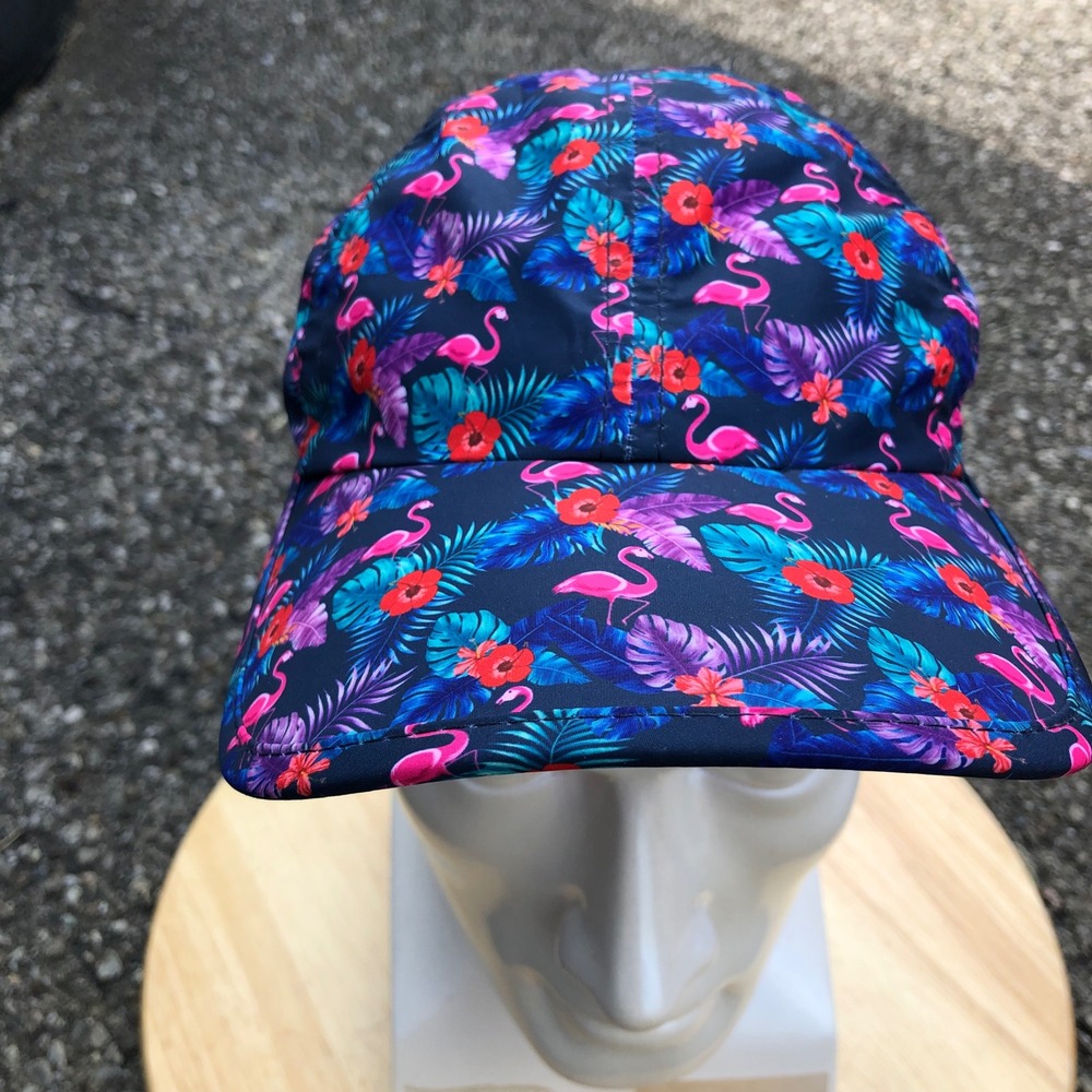 Sprints Performance Running Hat Flamingo OG Race Day Unisex Blue Pink Tropical